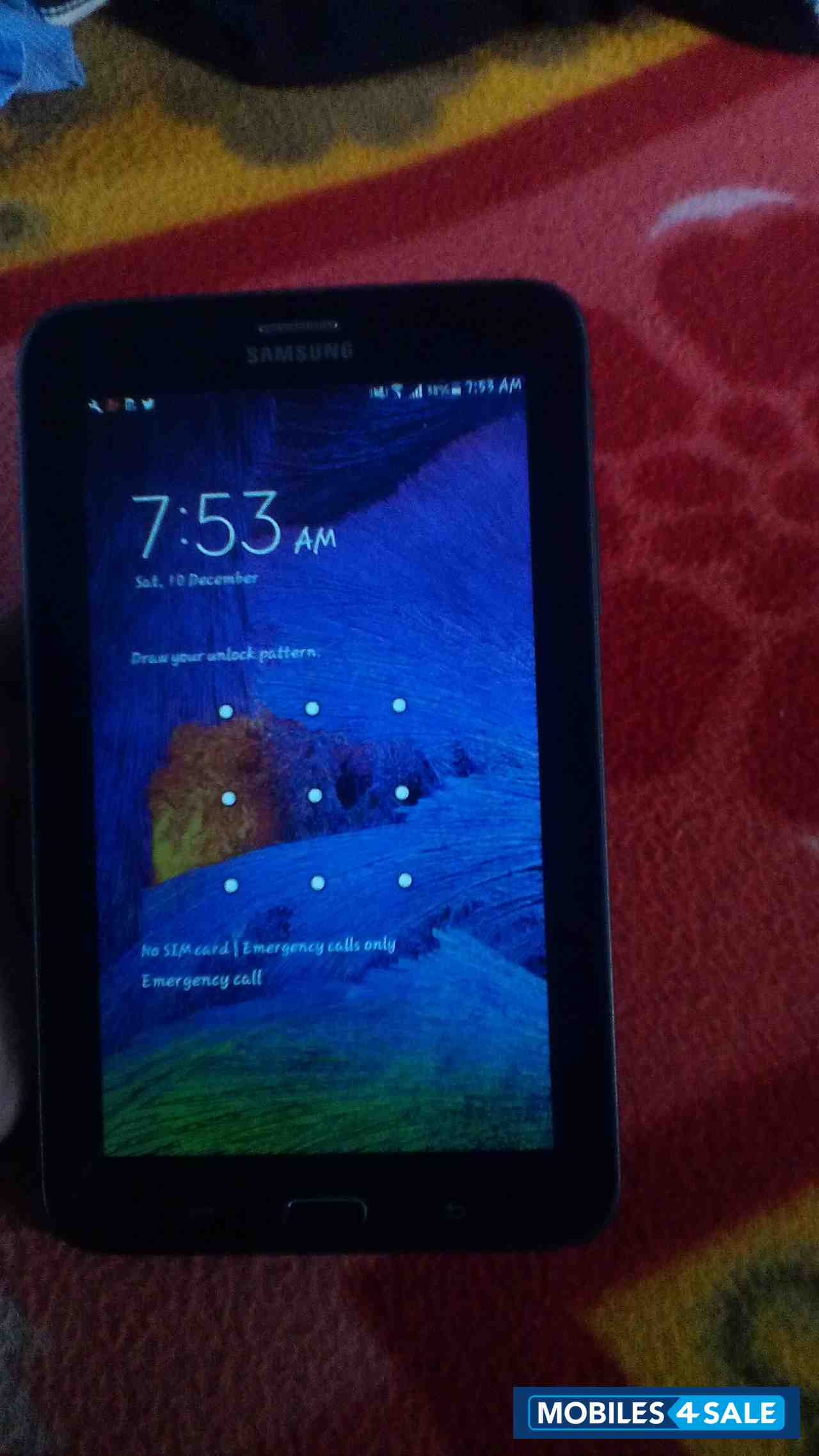 Black Samsung Galaxy Tab 3 V
