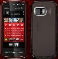 Maroon Nokia XpressMusic 5800