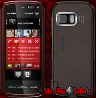 Maroon Nokia XpressMusic 5800