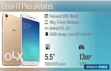 Gold Oppo F1 Plus