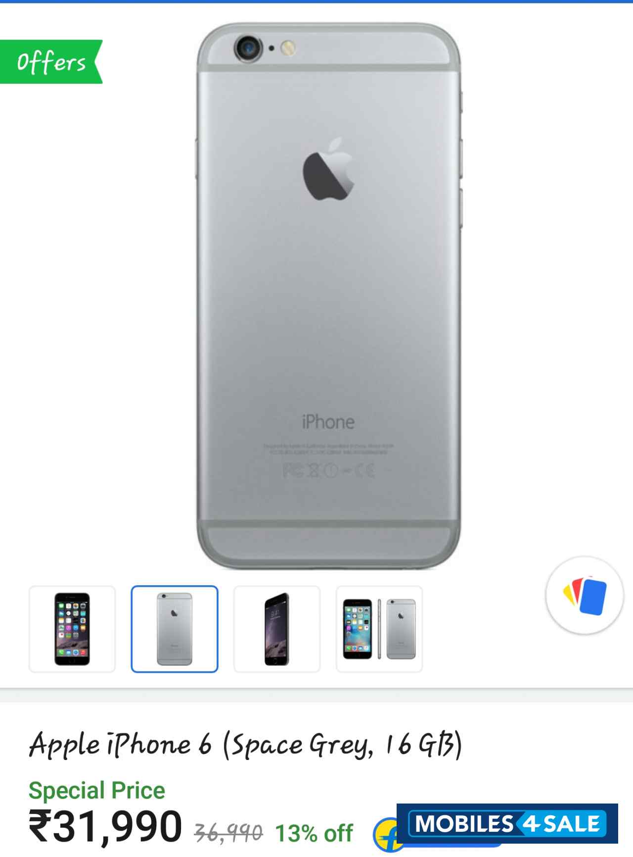 Gray Apple iPhone 6