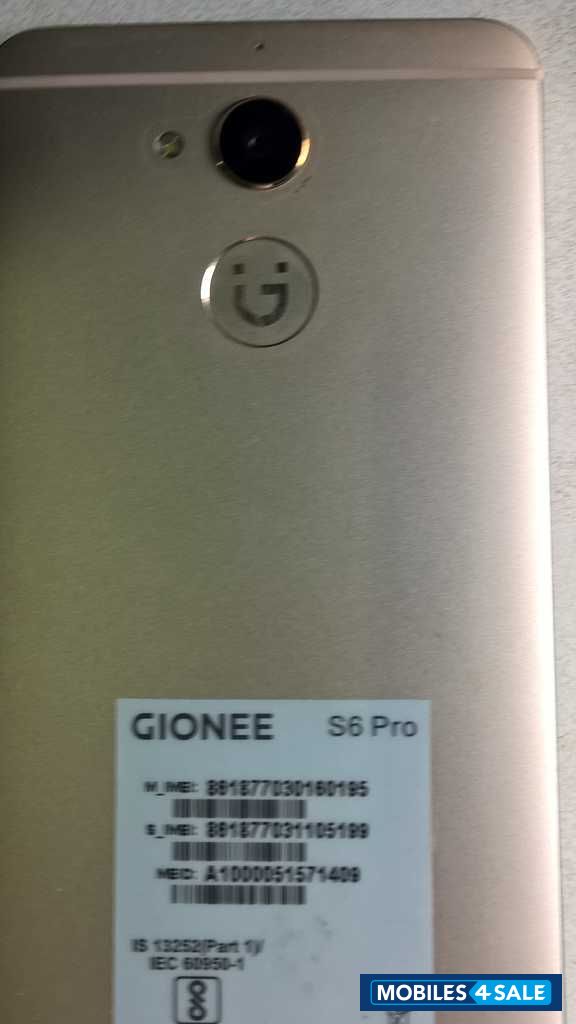 Gold Gionee S6 Pro