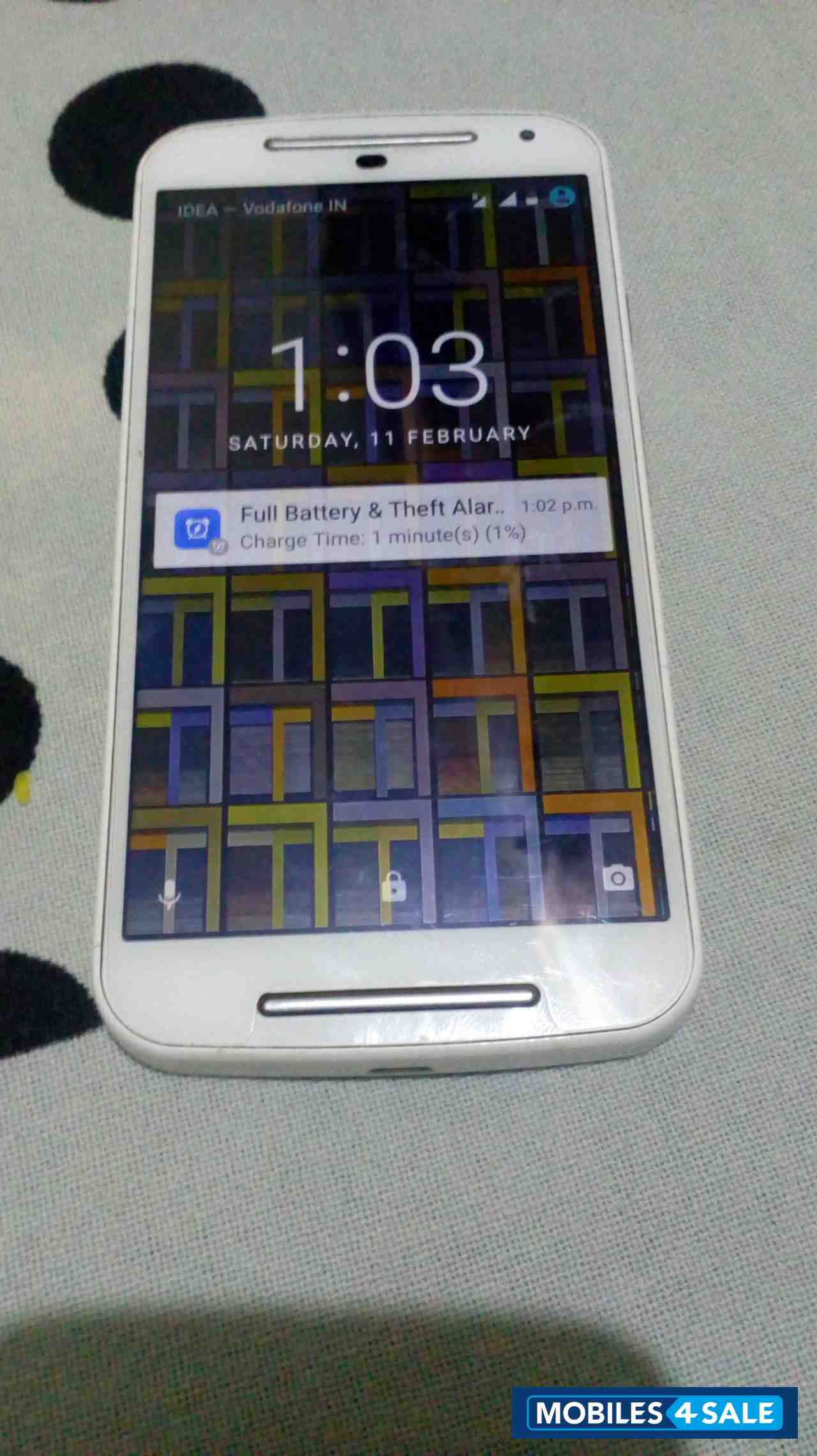 White Motorola MOTO G 2014