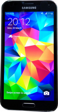 Blue Samsung Galaxy S5