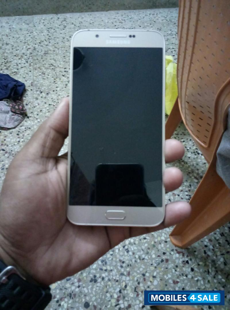 Gold Samsung Galaxy A8