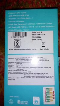 White Huawei Honor Holly 3