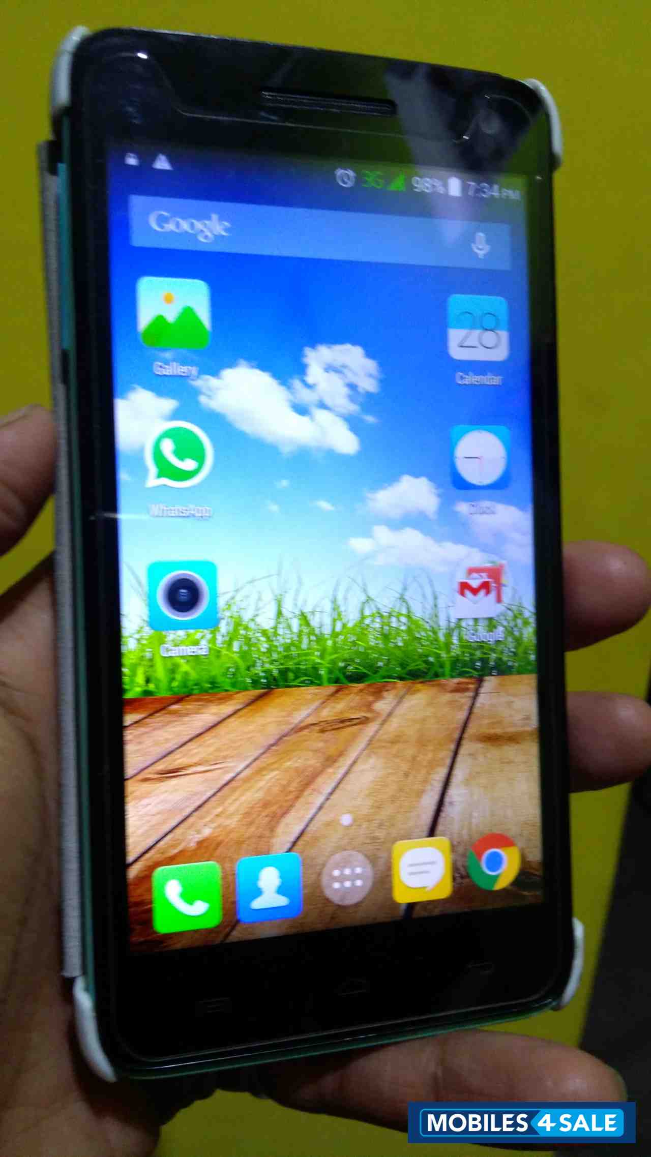 Black Micromax Canvas 2 Colors A120