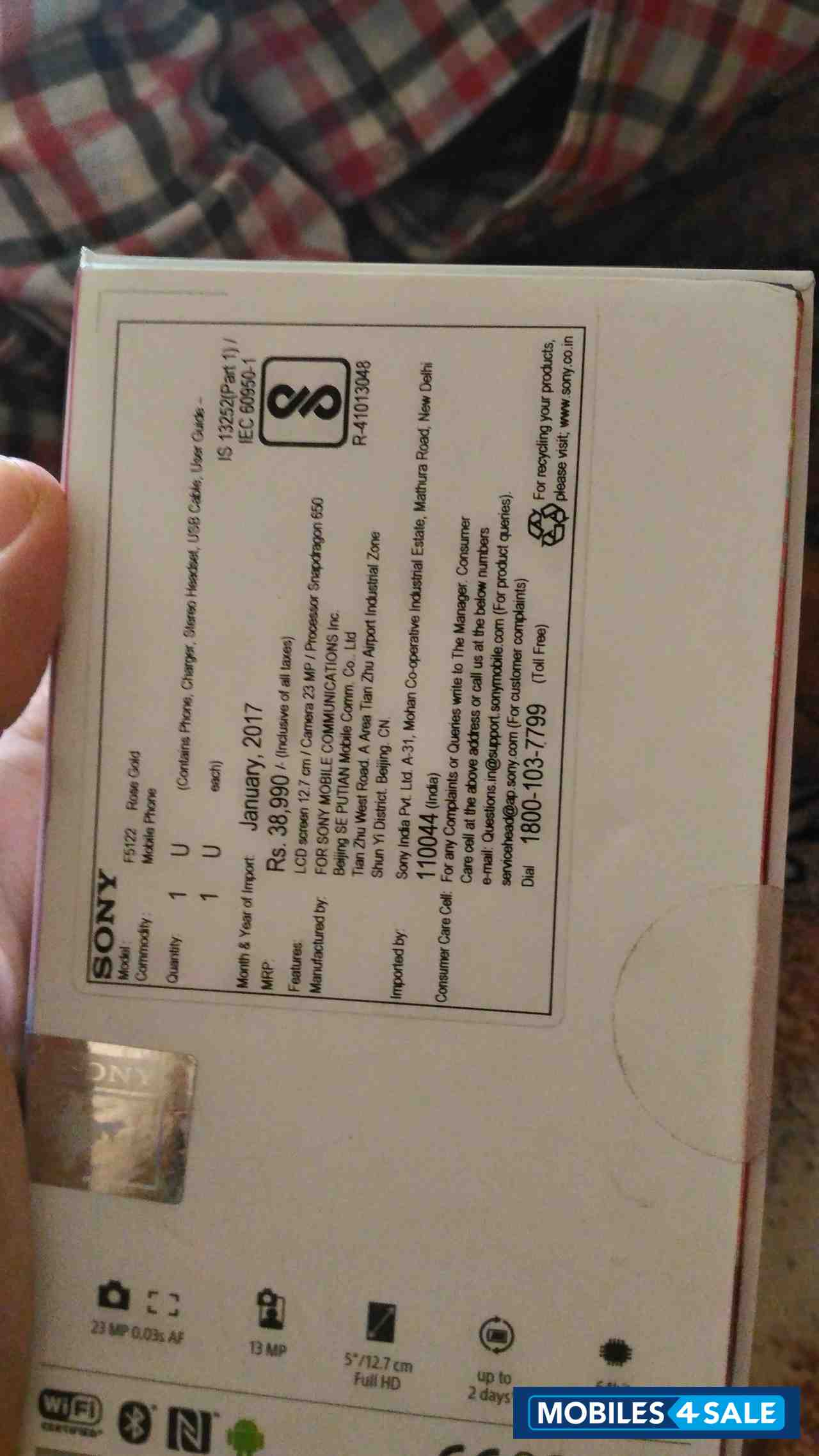 Rose Gold Sony Xperia X Dual