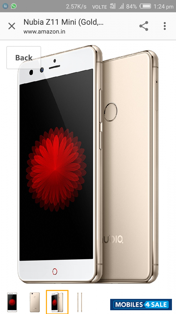 Gold Nextbit  Nubia z 11 mini