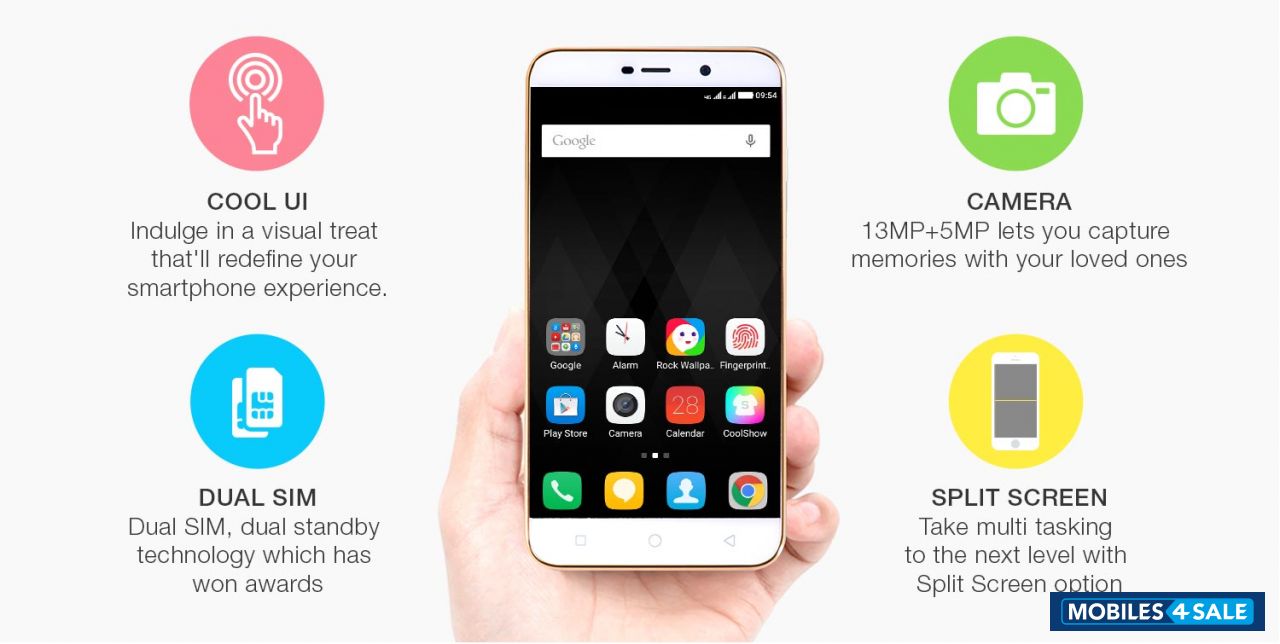 White Coolpad Note 3 Lite