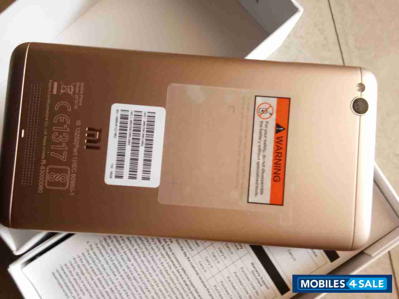 White Gold Xiaomi Redmi 4A
