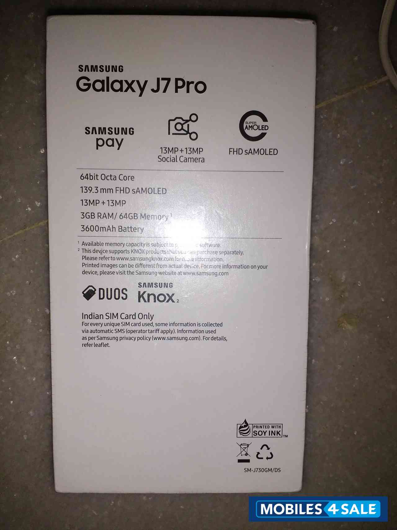 Black Samsung Galaxy J7 Pro