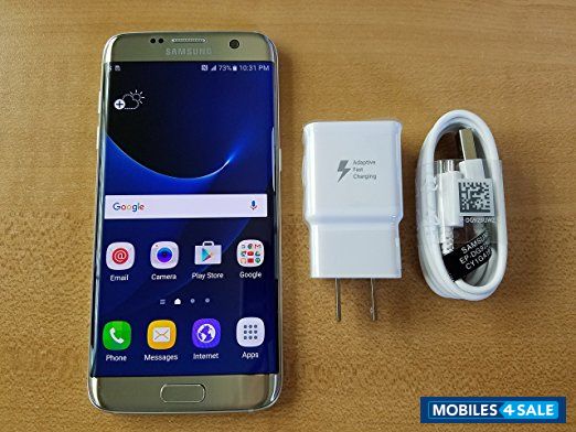 Gold Samsung Galaxy S7 Edge