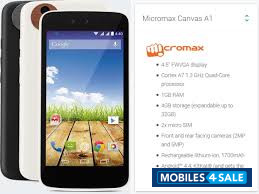 Black Micromax Canvas A1