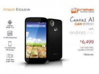 Black Micromax Canvas A1
