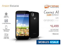Black Micromax Canvas A1