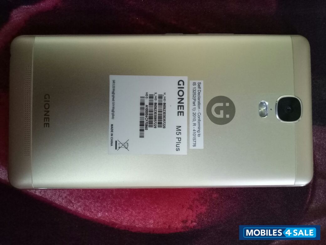 Gold Gionee Marathon M5 Plus