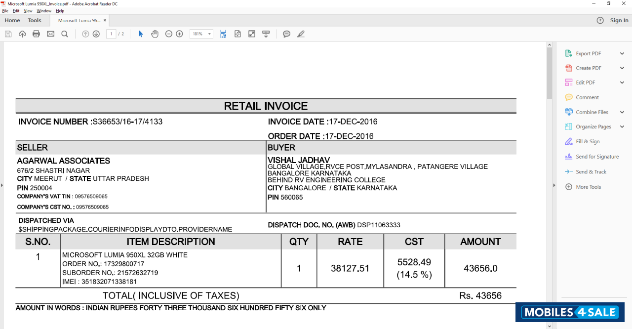 White Microsoft Lumia 950 XL