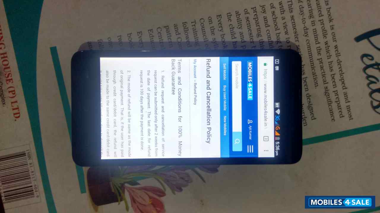 Back White & Front Black Micromax Canvas Nitro A311