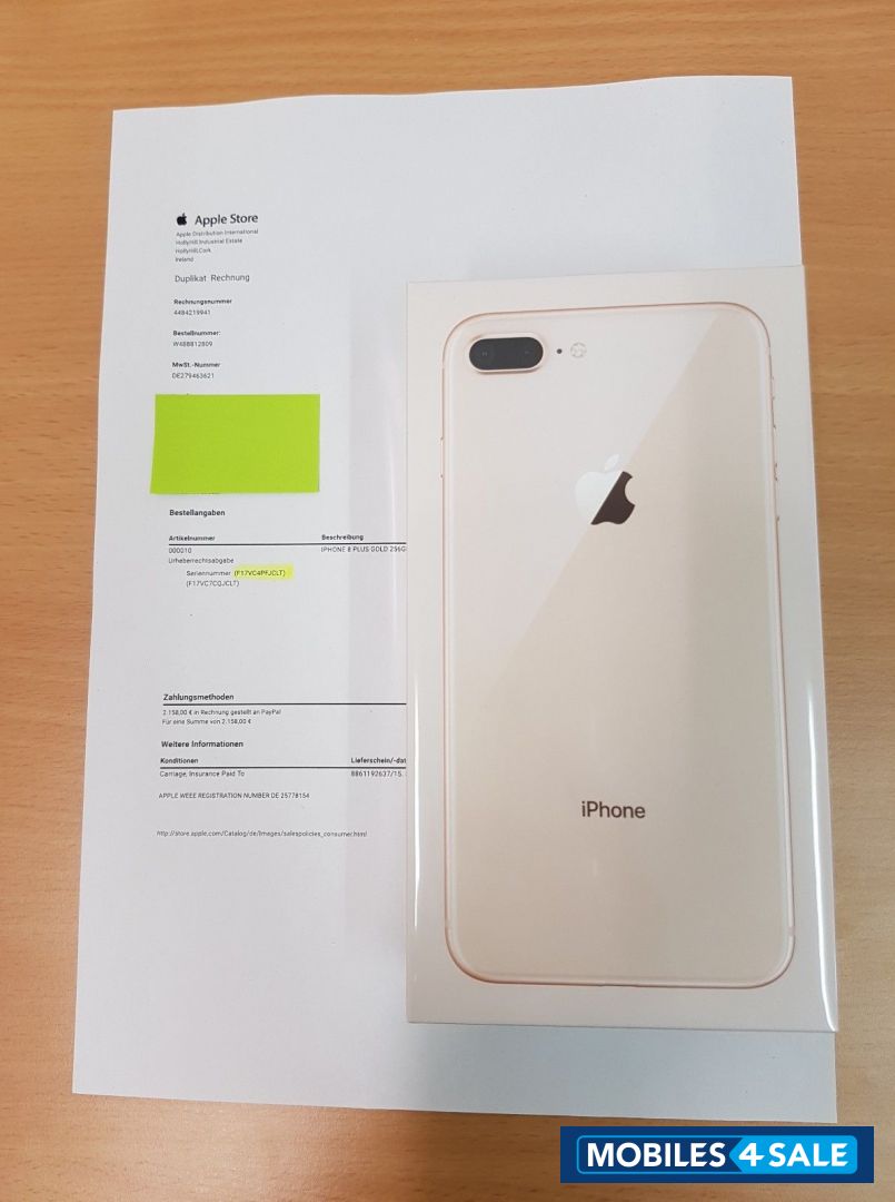 Gold/red Apple iPhone