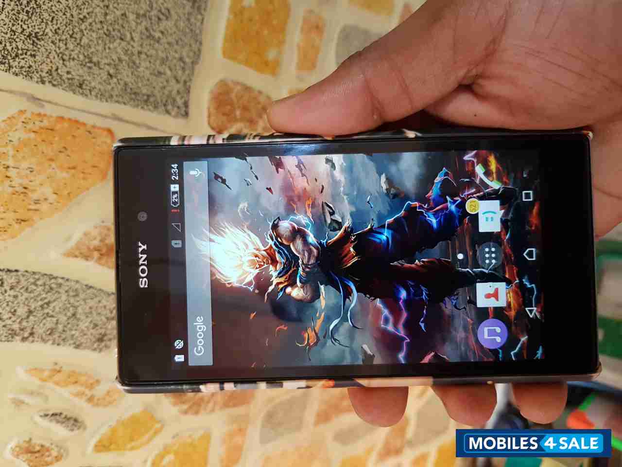 Black Sony Xperia Z1