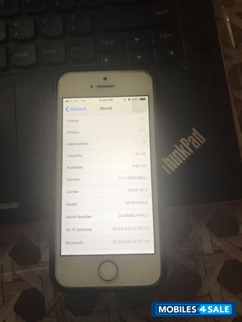 Silver Apple iPhone 5S