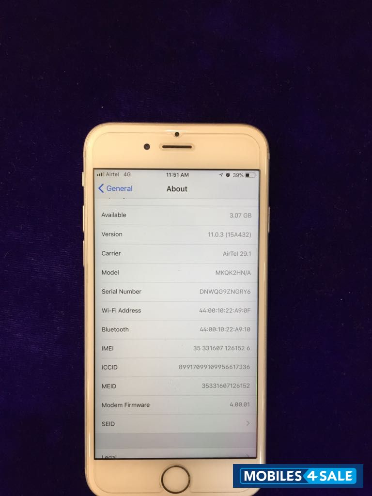 Silver Apple iPhone 6S