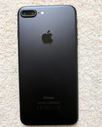 Matte Black Apple iPhone 7 Plus