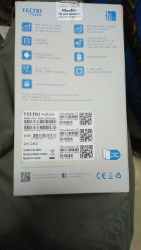 Front Is Black And Back Is Gol Tecno i3 Pro