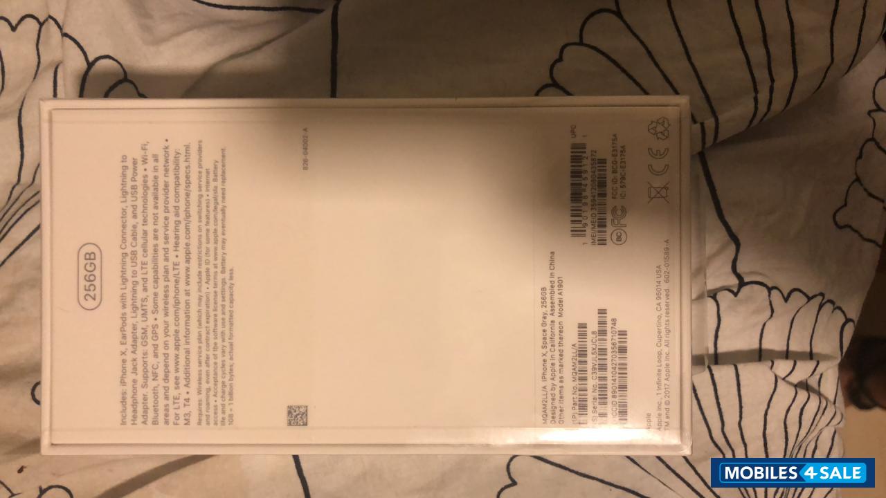 Space Grey 256 Gb Apple  iPhone X (seal packed)