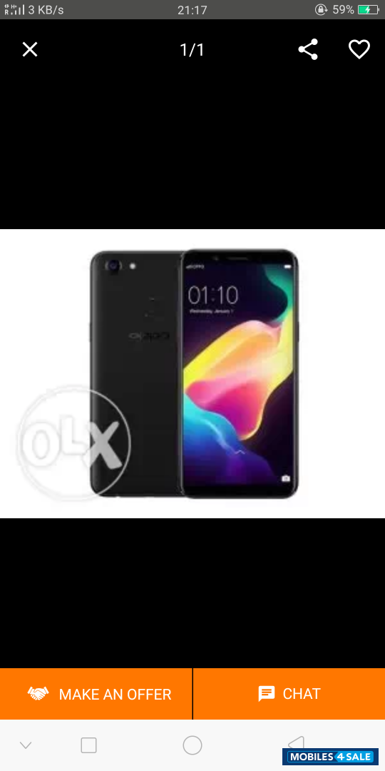 Black Oppo F-series F5