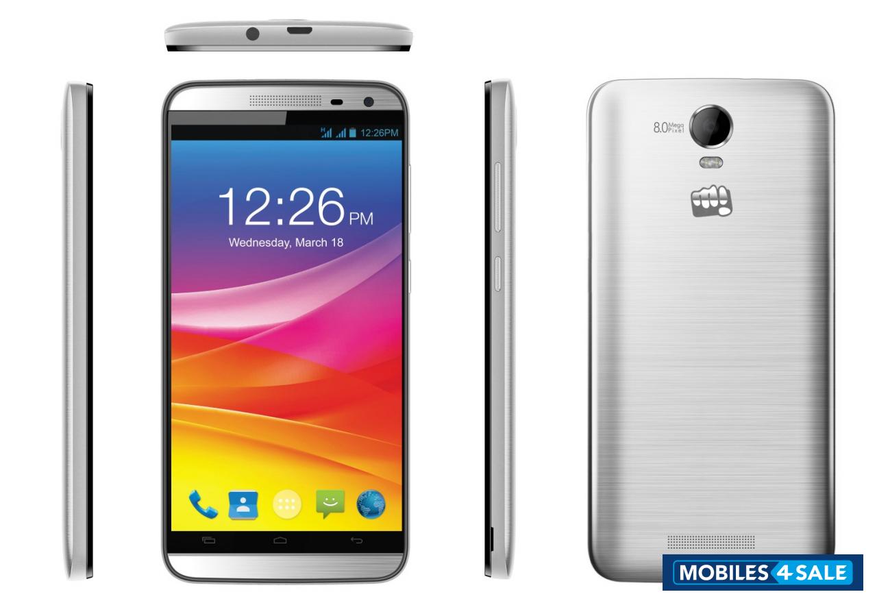 Black Greay Micromax Canvas Juice 2 AQ5001