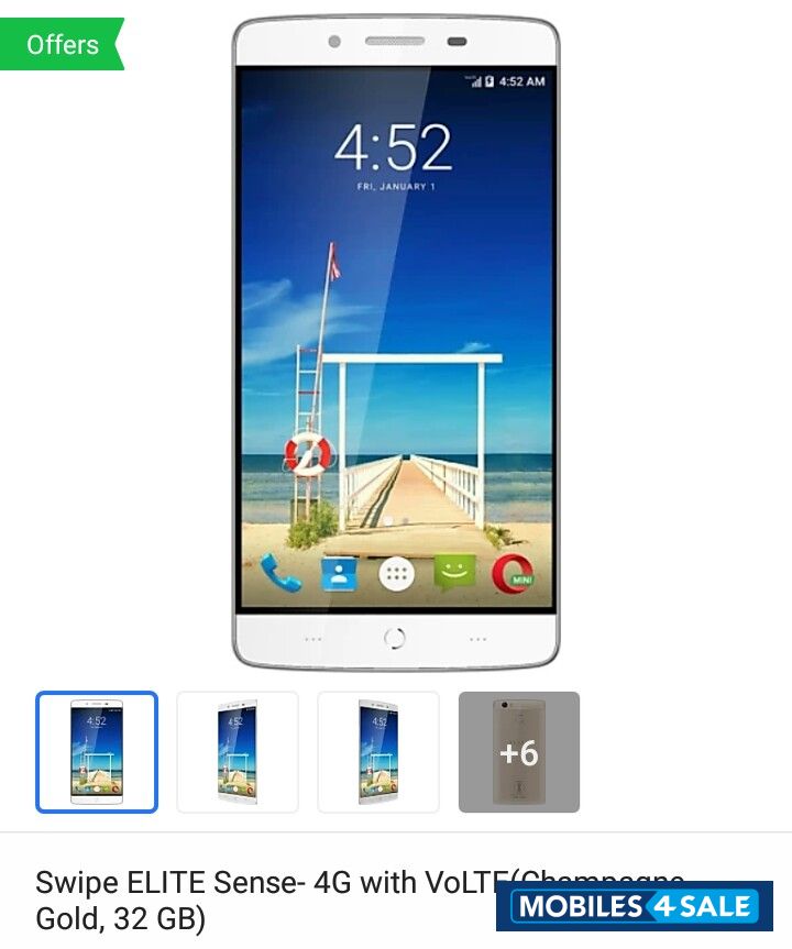 White Swipe Elite Sense