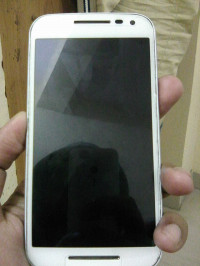 White Blue Motorola Moto G Turbo Edition