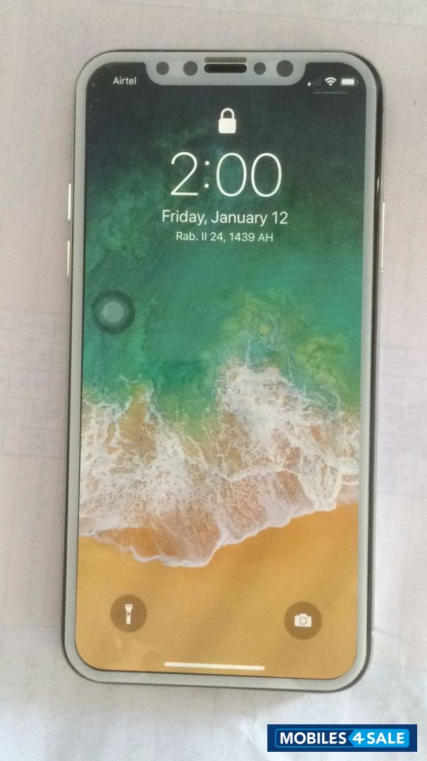 White Apple  Iphone X