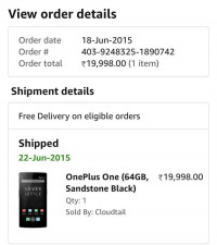 Sandstone Black OnePlus One