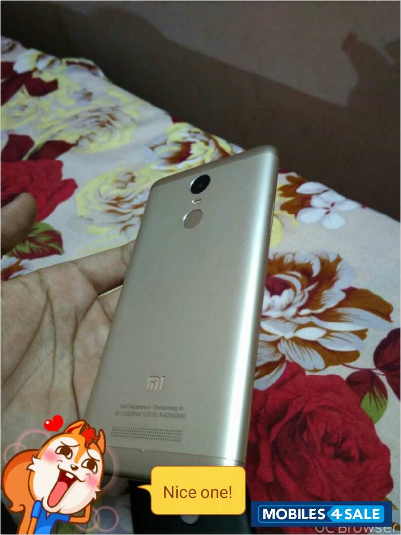 Gold Xiaomi Redmi Note 3