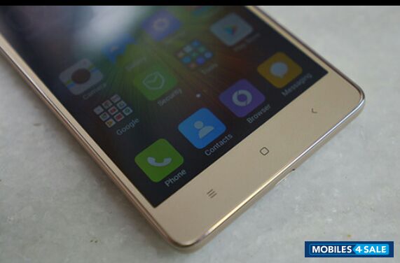 Gold Xiaomi Redmi 3S Prime