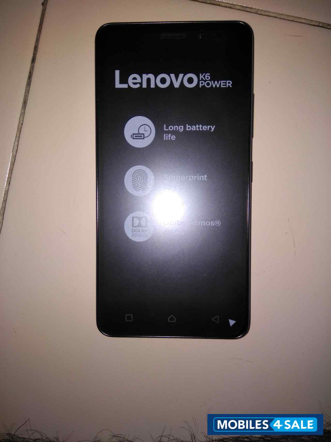 Gray Lenovo K6 Power