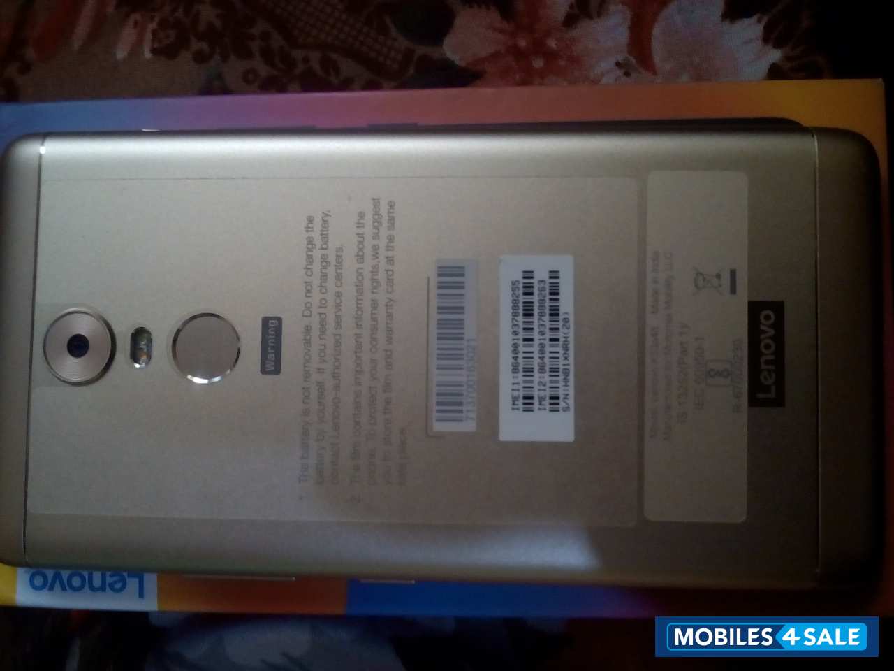 Gold Lenovo K6 Note