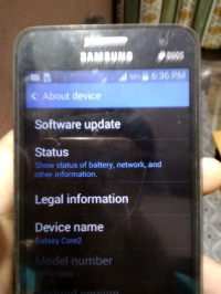 Black Samsung Galaxy Core 2