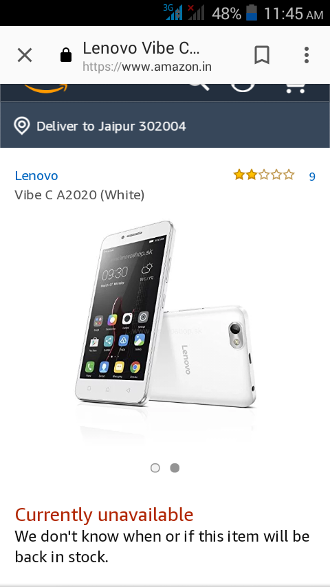 Lenovo  Vibe c