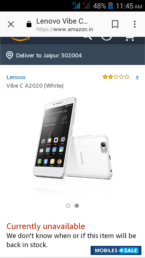 Lenovo  Vibe c