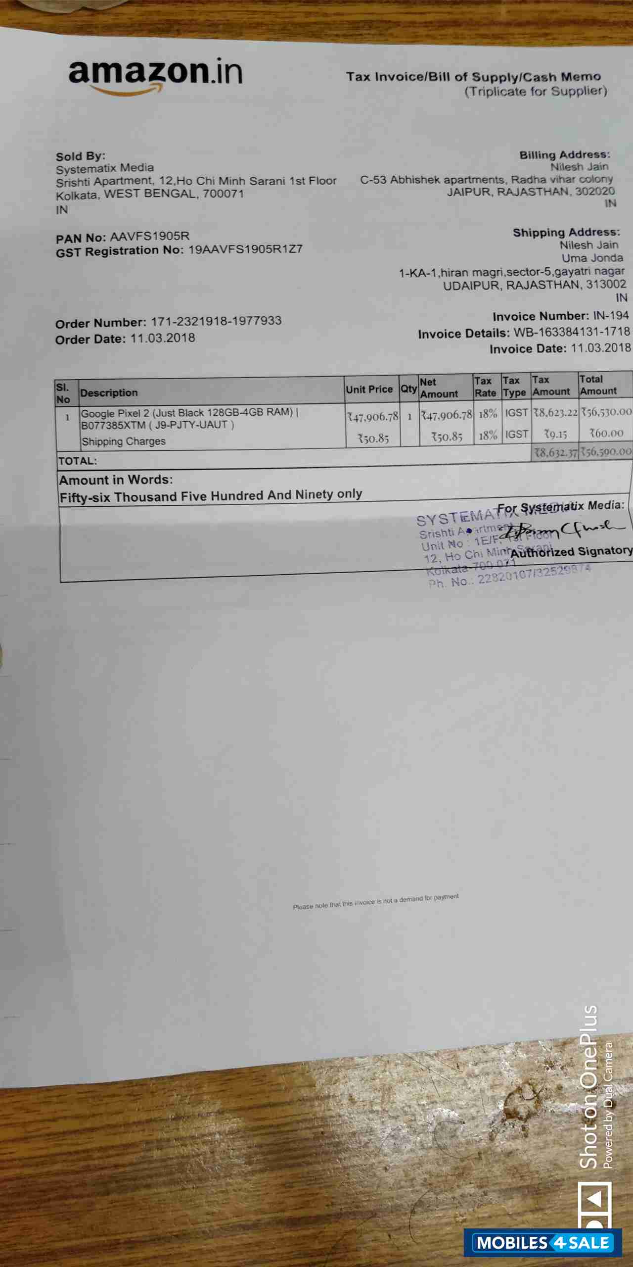 Black Google Pixel Pixel 2 128gb