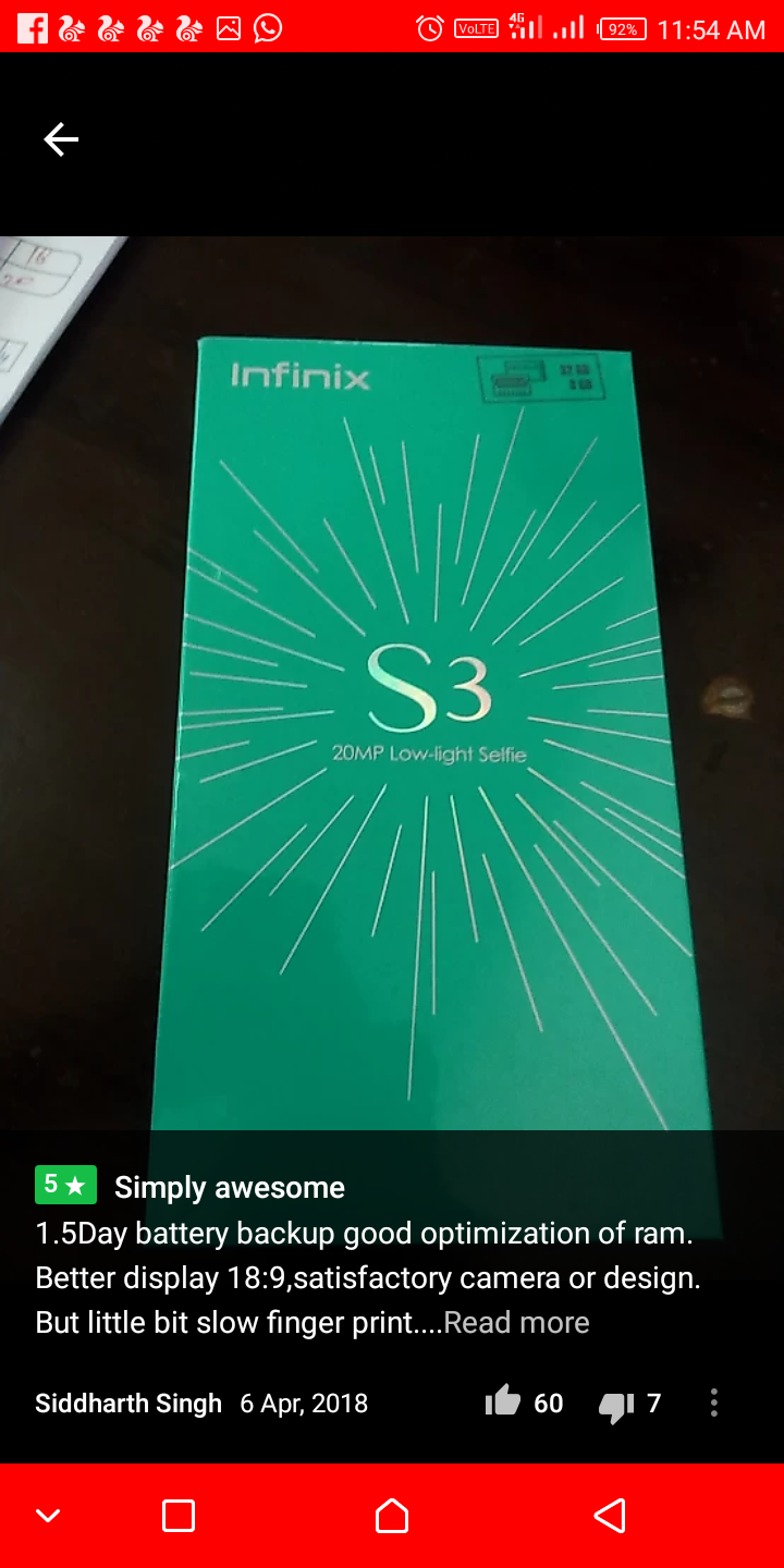 Infinix  Hot s3