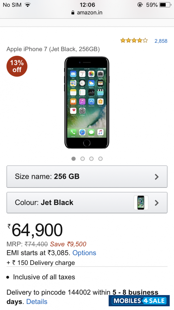 Apple  Iphone 7 256gb