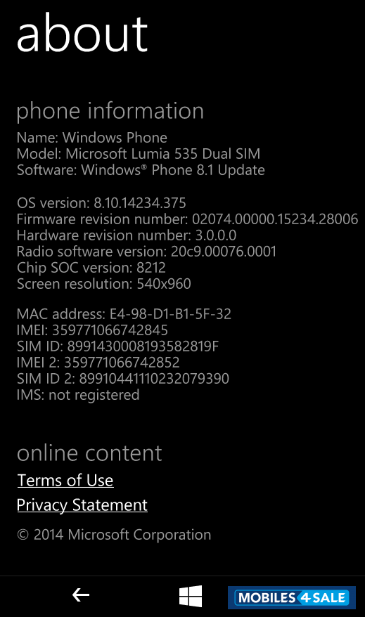 Microsoft  Lumia 535