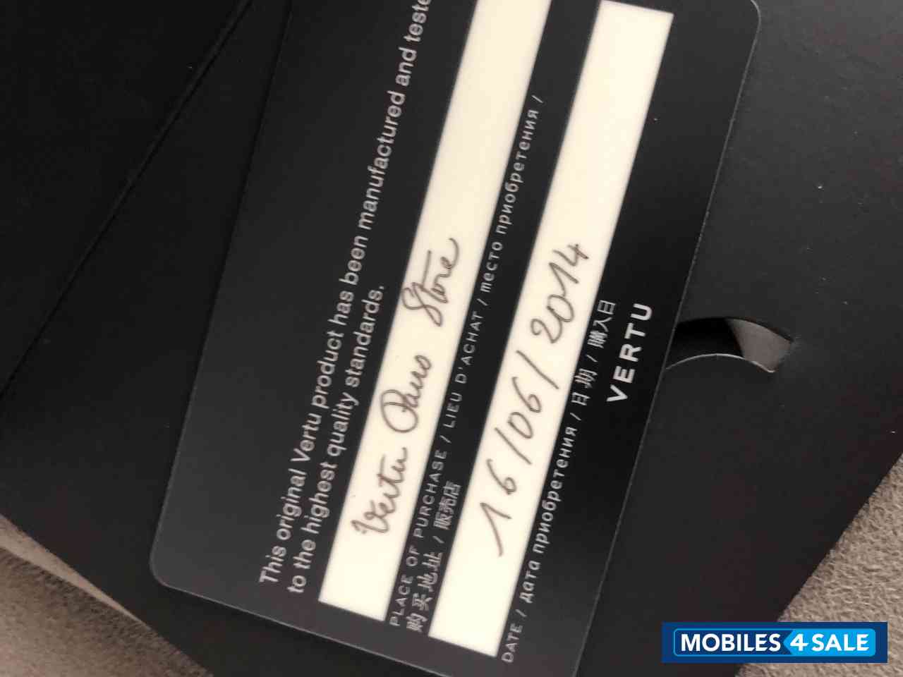 Vertu  Signature Touch Black calf