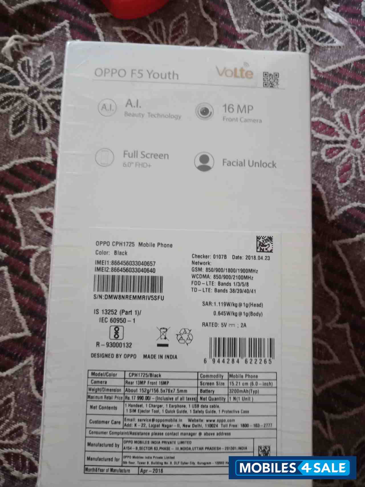 Oppo  F5 youth