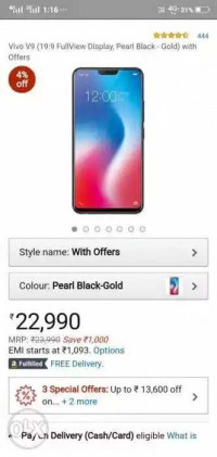 Vivo V-series vivo v9